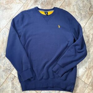 Vintage US Polo Assn 90s Long Sleeve Sweatshirt Navy Blue Men's Sweater L